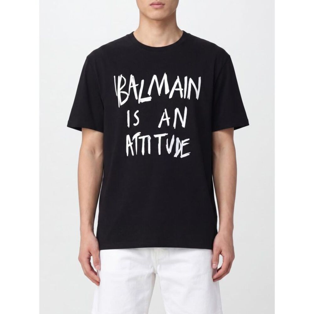 Balmain T-Shirt Men Black